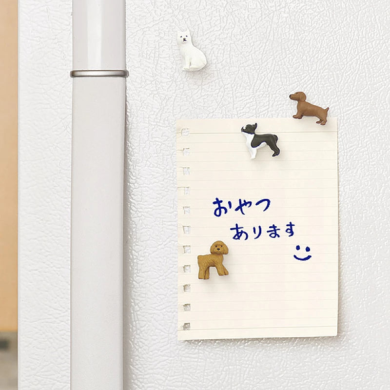 Mini Dog Magnets, Set of 4