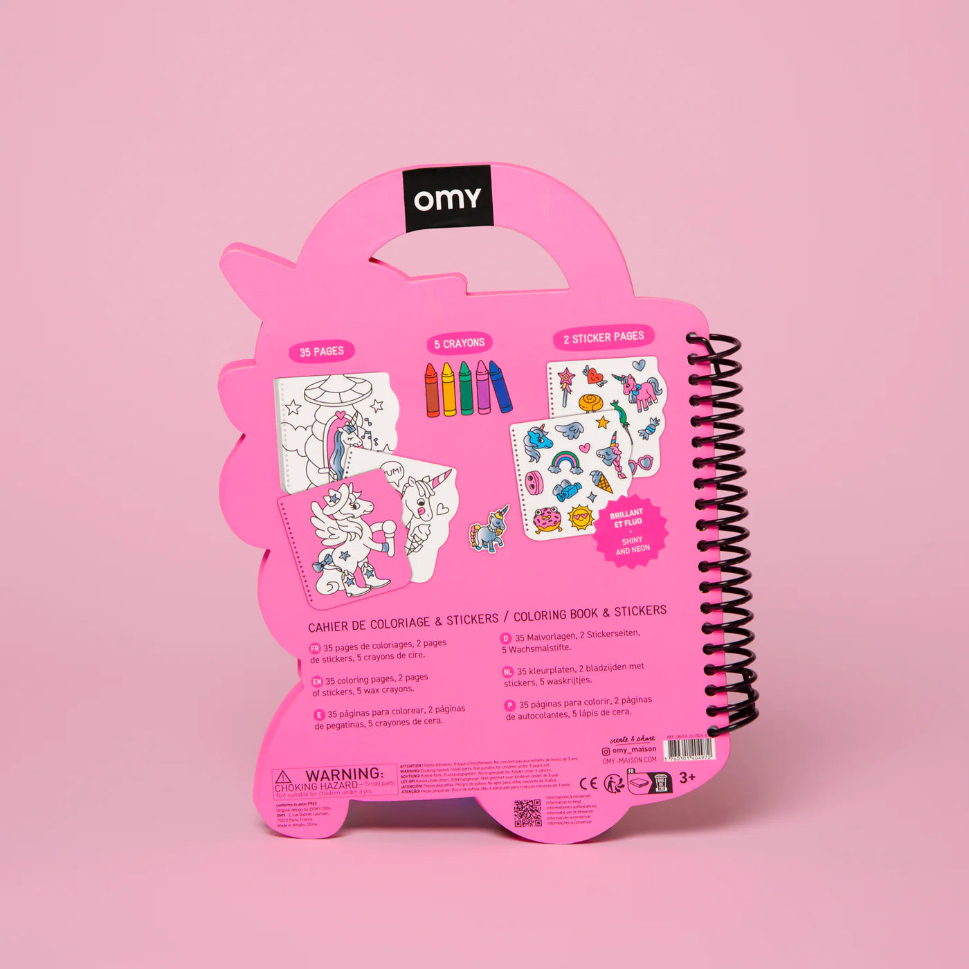 OMY Colouring & Stickers Book, Lily