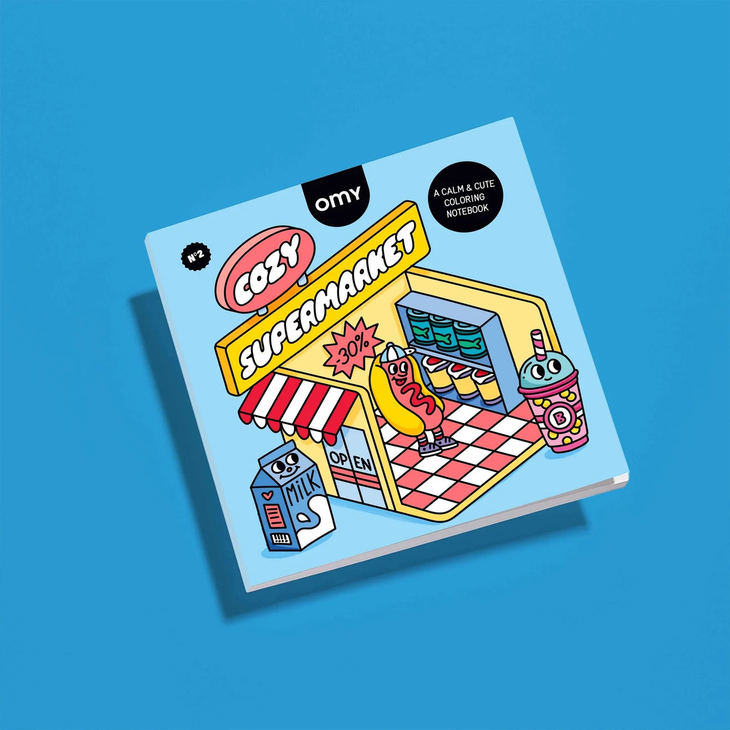 Malbuch: Gemütlicher Supermarkt