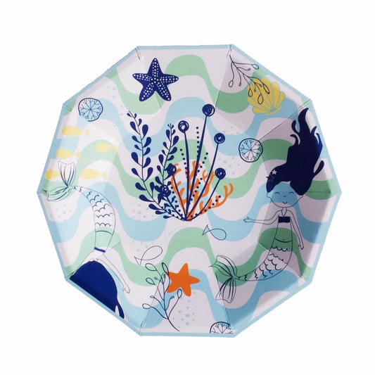 Mini-Pappteller „Merry Mermaid“