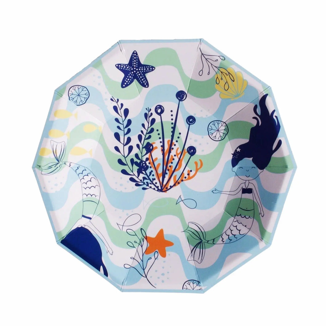 Mini-Pappteller „Merry Mermaid“
