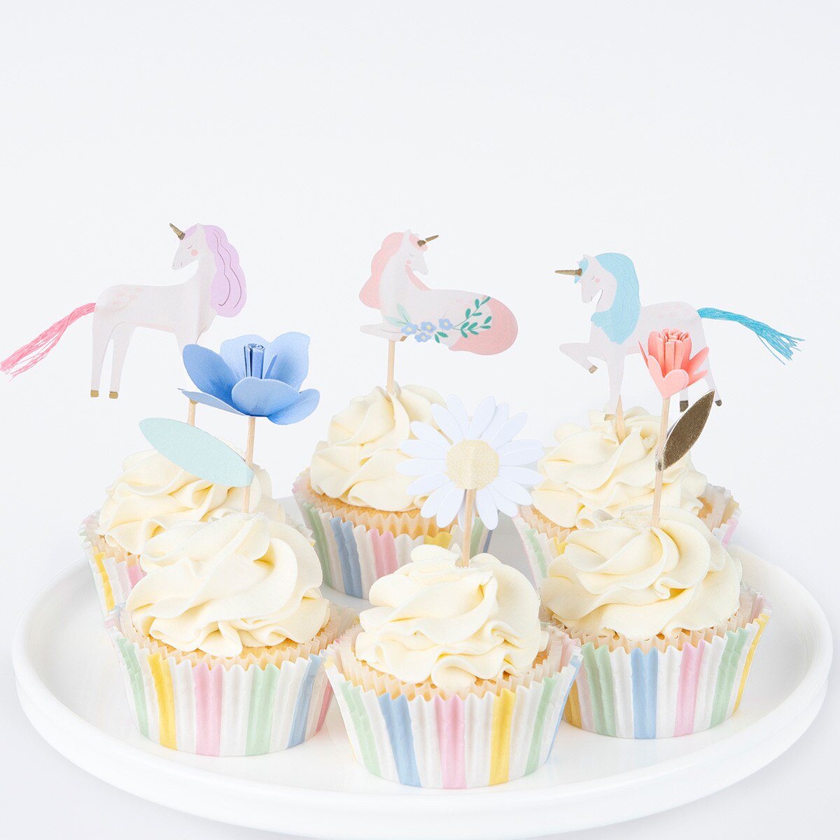 Cupcake-Set, Wiesen-Einhörner