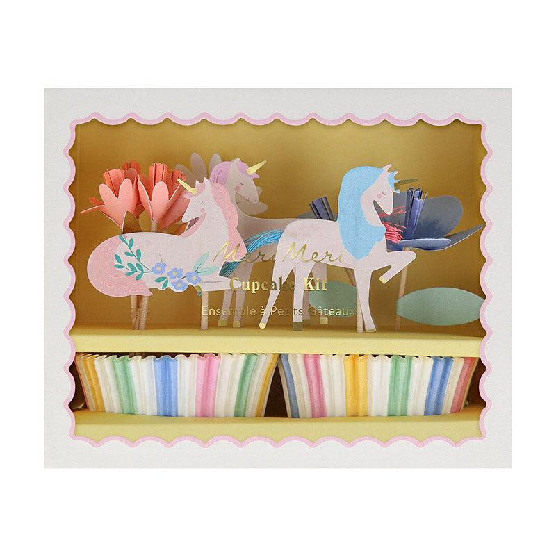 Cupcake-Set, Wiesen-Einhörner