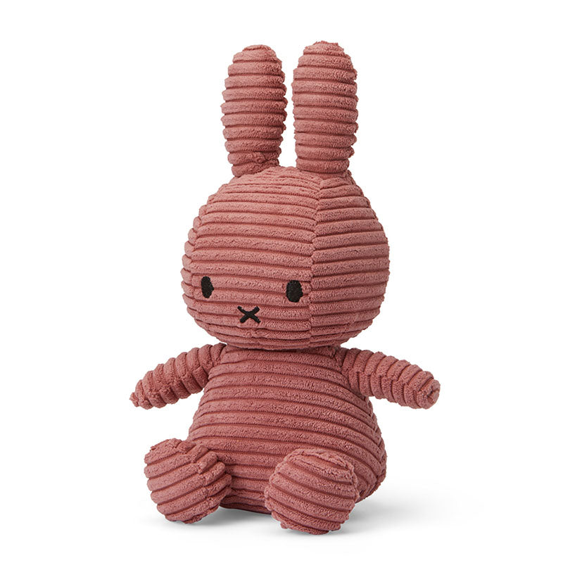 Miffy Soft Toy ''Miffy Sitting Eco Corduroy Dusty Rose'' 23cm