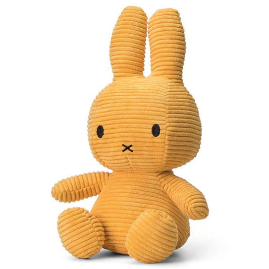 Miffy Soft Toy, Miffy Sitting Corduroy Yellow 33cm