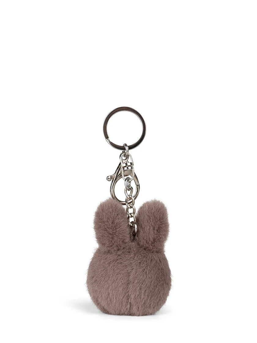 Miffy Fuzzy Keychain, Taupe