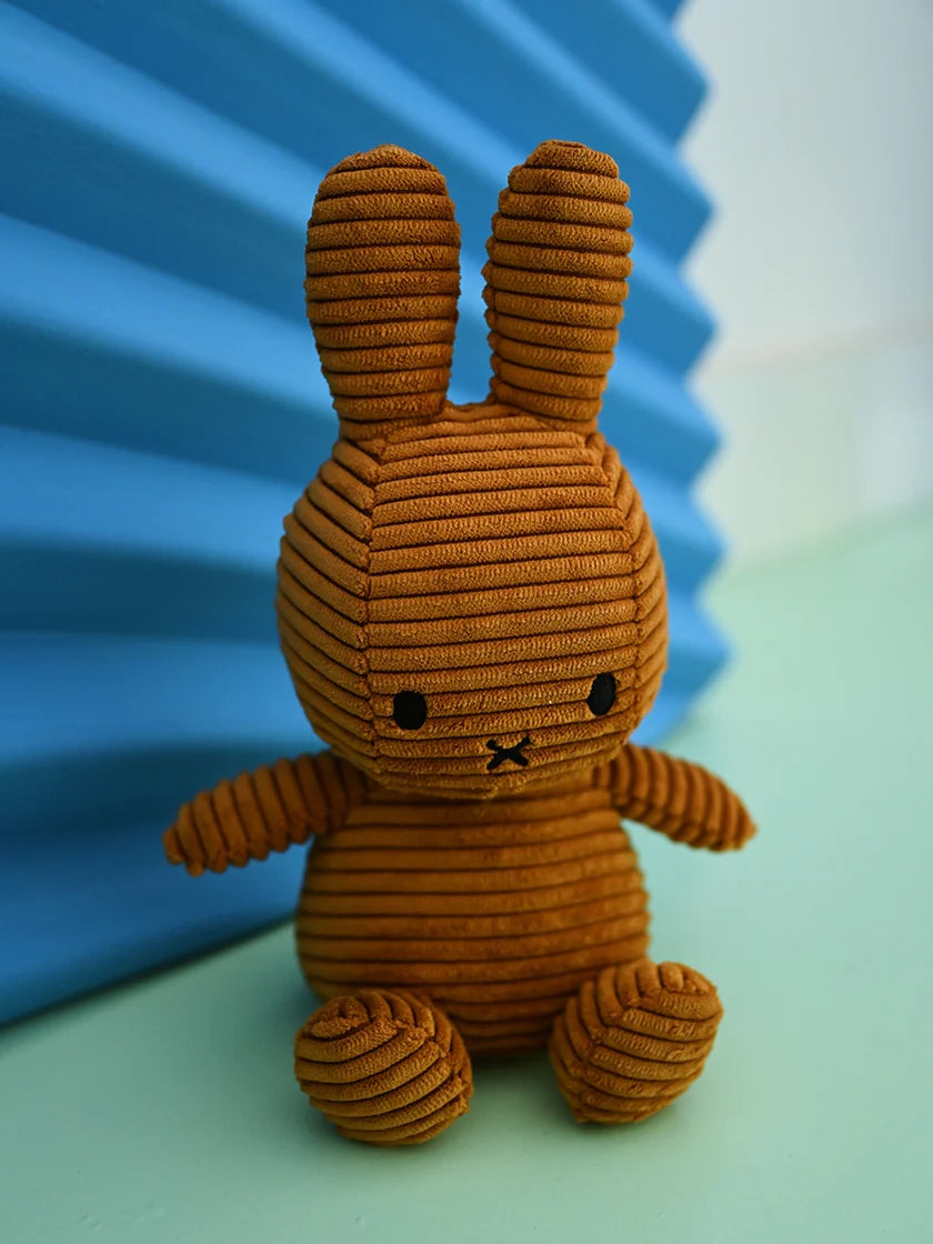 Miffy Soft Toy ''Miffy Sitting Eco Corduroy Cinnamon'' 23cm