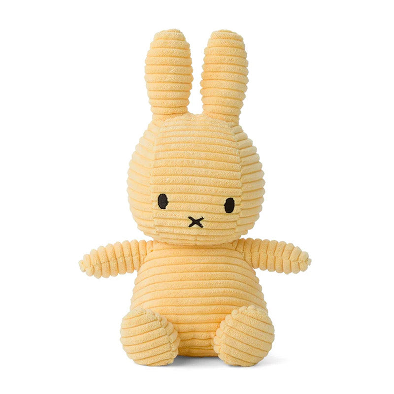 Miffy Soft Toy, Miffy Sitting Eco Corduroy Buttercream 23cm