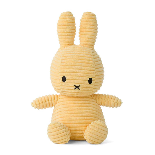 Miffy Soft Toy, Miffy Sitting Eco Corduroy Buttercream 23cm