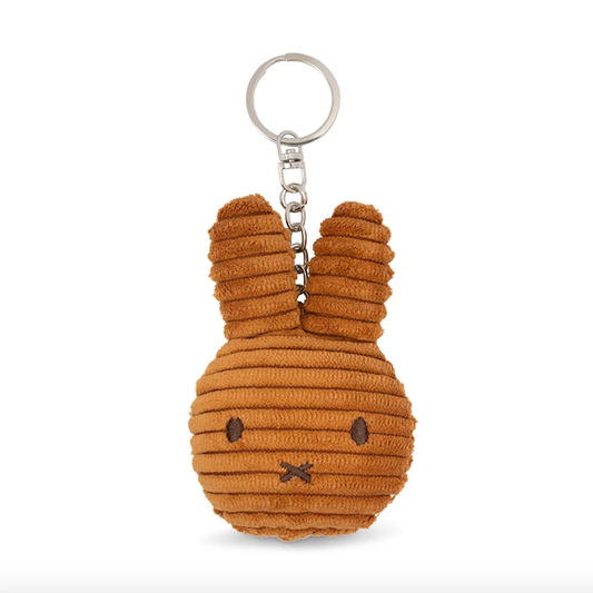 Miffy Flat Keychain Corduroy ''Cinnamon''