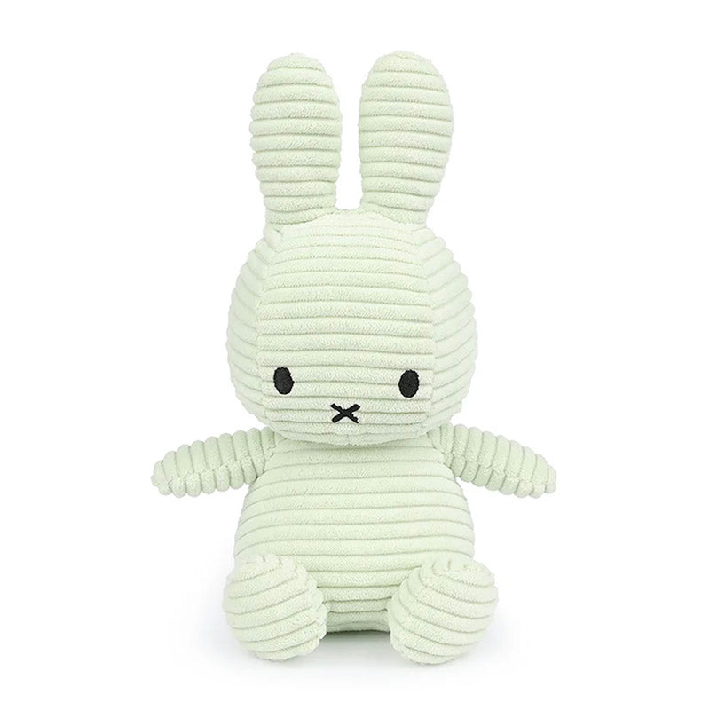 Miffy Soft Toy, Miffy Sitting Eco Corduroy Fresh Mint 23cm