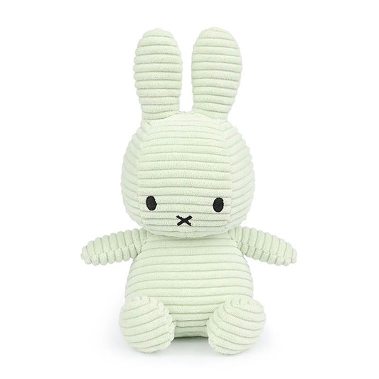 Miffy Soft Toy, Miffy Sitting Eco Corduroy Fresh Mint 23cm