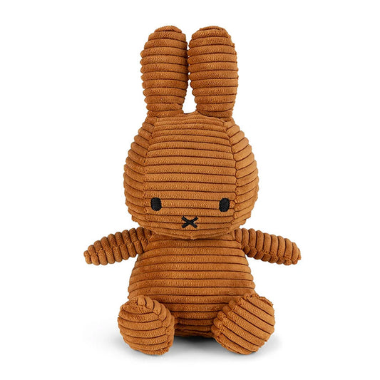 Miffy Soft Toy ''Miffy Sitting Eco Corduroy Cinnamon'' 23cm