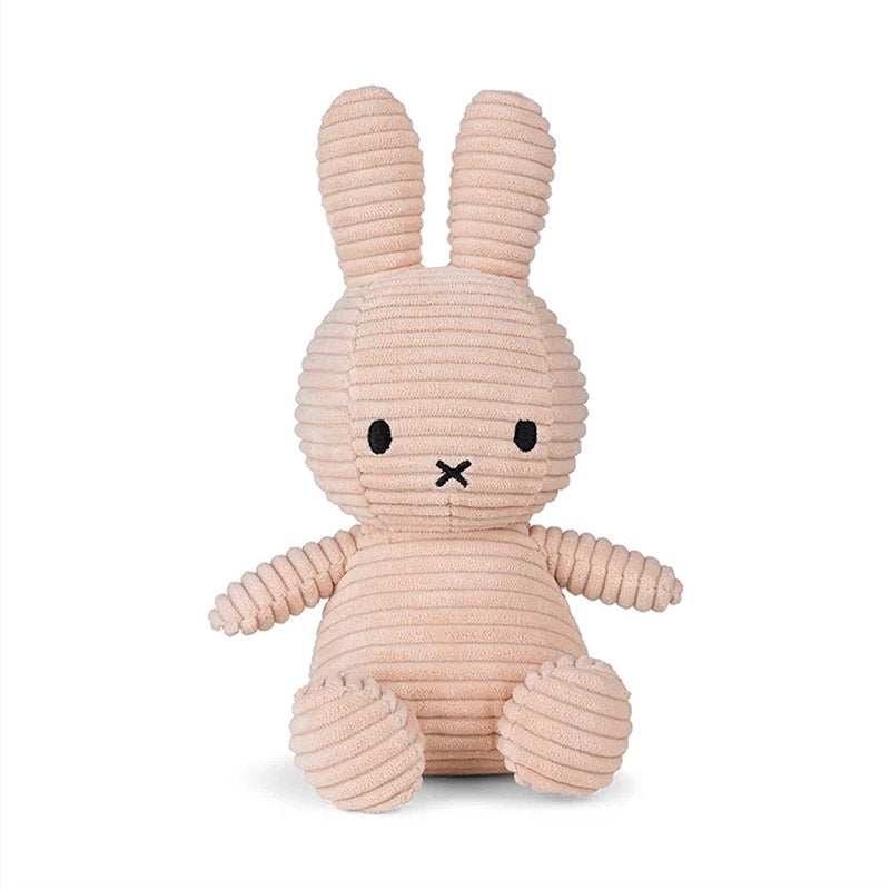 Miffy Plüschtier „Miffy sitzend Eco Corduroy Nebelrosa“ 23 cm