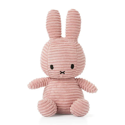 Miffy Soft Toy, Miffy Sitting Eco Corduroy Pink 23cm