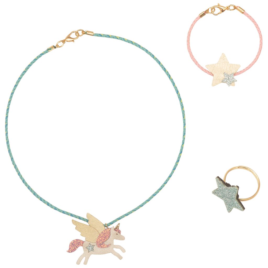 Fliegendes Einhorn, Schmuckset