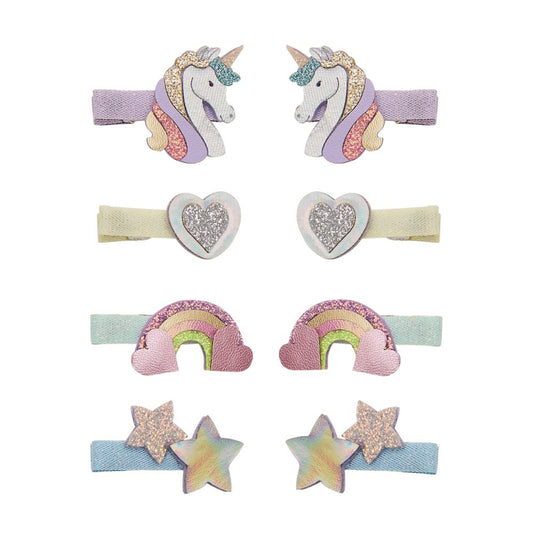 Mini-Haarspangen, verträumtes Einhorn