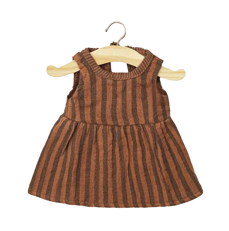 Puppenkleidung ''Kleid Zephyr Terrakotta'' 34 / 37 cm