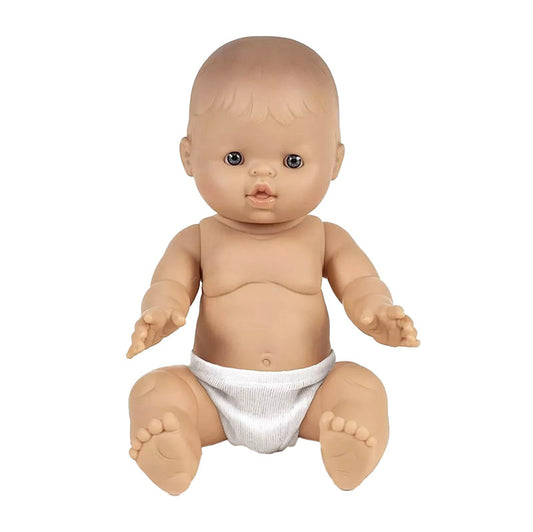 Minikane-Puppe „Lino“ mit blauen Augen, 34cm