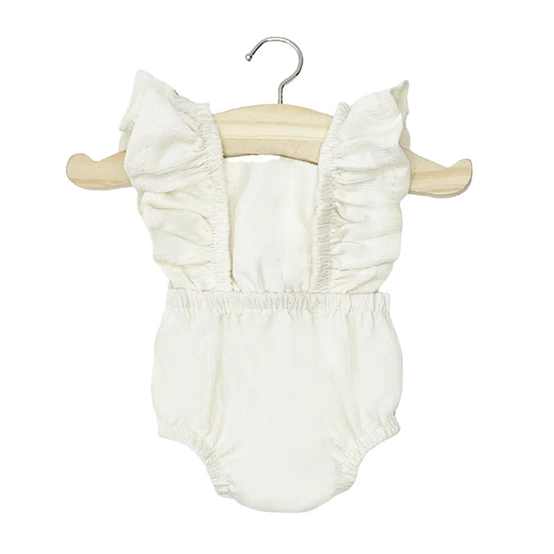 Puppenbekleidung „Retro-Strampler Creme“ 34 / 37cm