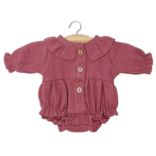 Minikane Doll Clothing Romper Raspberry, 34 / 37cm