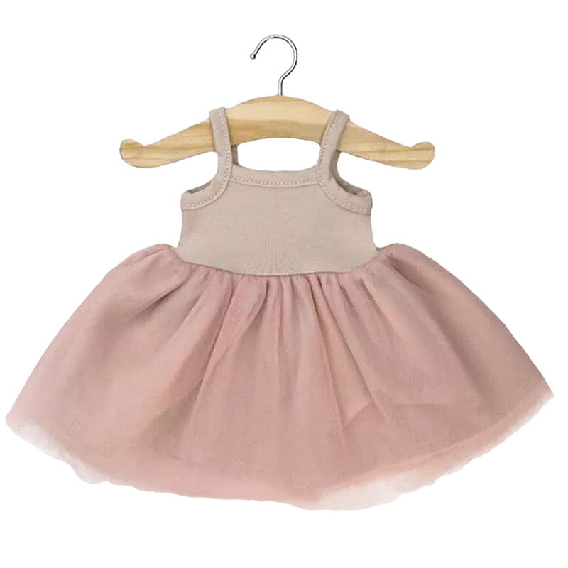 Minikane Puppe Tutu Kleid ''Tüll Rose'' 34 / 37cm