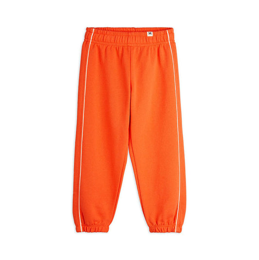 Einfache Piping-Sweatpants Rot, GOTS Bio-Baumwolle
