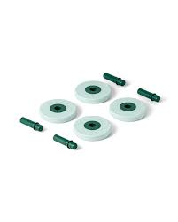 MODU 4 Schaumstoffräder Set, Ocean Mint / Forestgrün