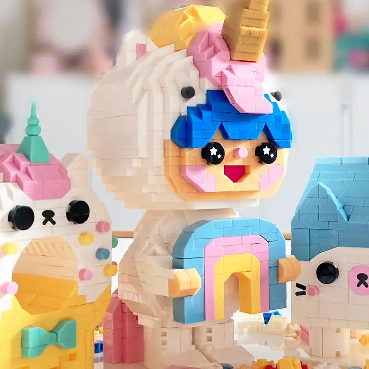 Momiji Mini-Steine „Regenbogen-Einhorn“