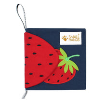 Load image into Gallery viewer, Small Hands Fabric Baby Book, Fruit
