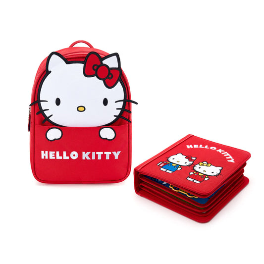 Hello Kitty Montessori Book & Backpack Set, Red