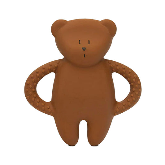 Moonie Beißring Bär aus Naturkautschuk „Caramel“