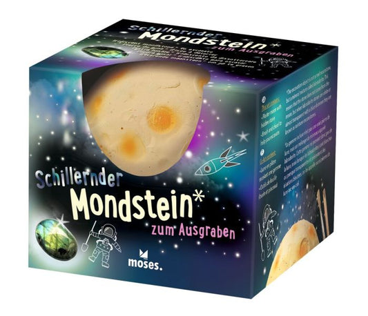 Grabungsset, irisierende Mondsteine