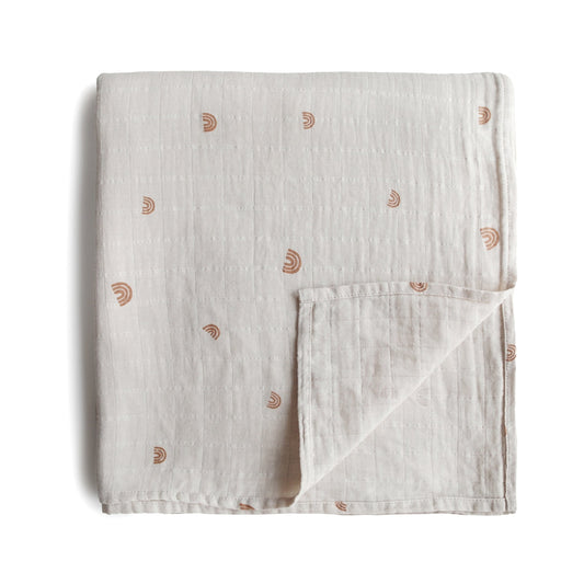 Swaddle Organic Muslin Cloth, Rainbow