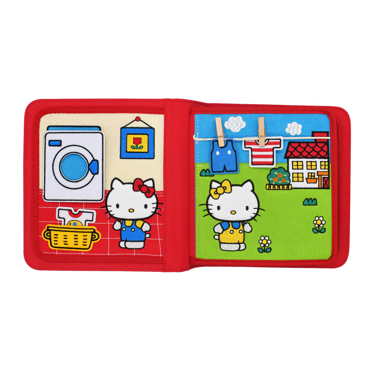 Hello Kitty Montessori Buch- & Rucksack-Set, Rot