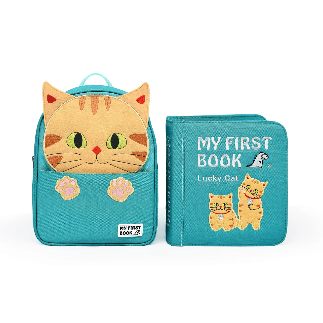 Montessori Buch- & Rucksack-Set, Glückskatze