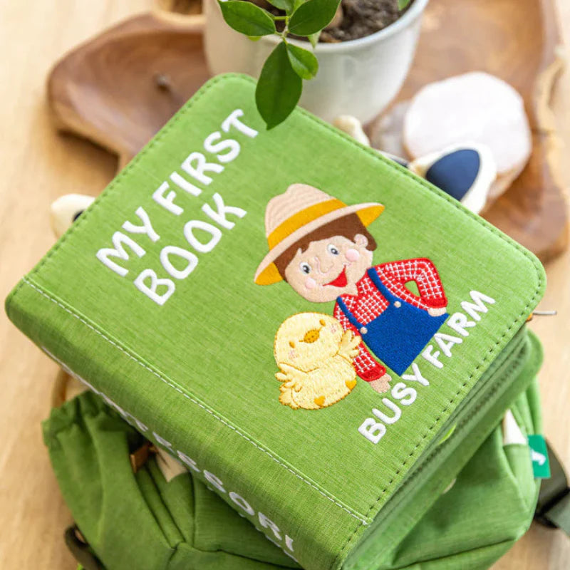 Montessori Buch- & Rucksack-Set, Fleißiger Bauernhof