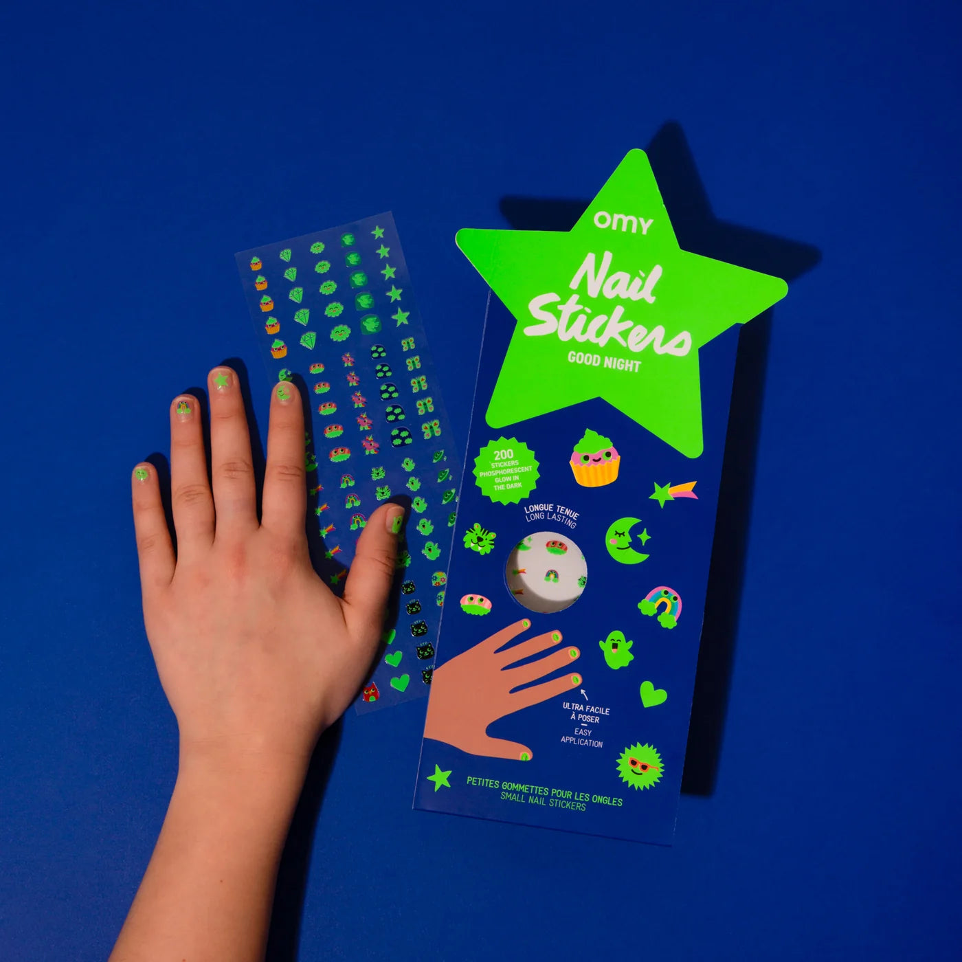 OMY Nail Stickers, Glow Party