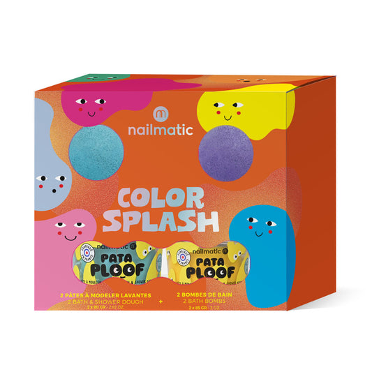 Badebomben + Bade-Knetmasse Set „Color Splash“