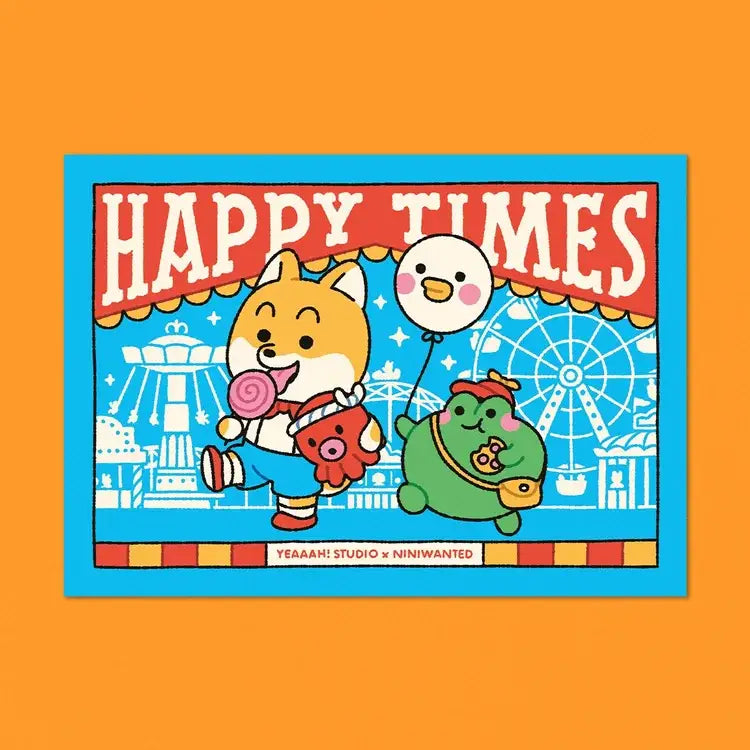 Postcard, Mimi & Bobby Happy Times