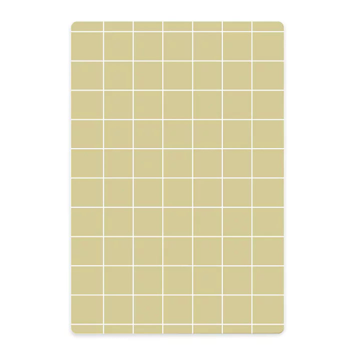 Nuukk Small Breakfast Board, Yellow Grid