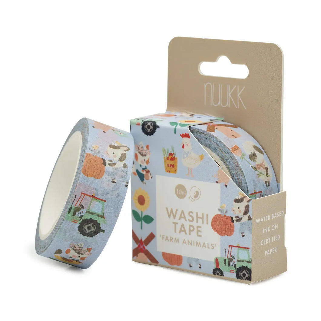 Nuukk Washi Tape, Farm Animals