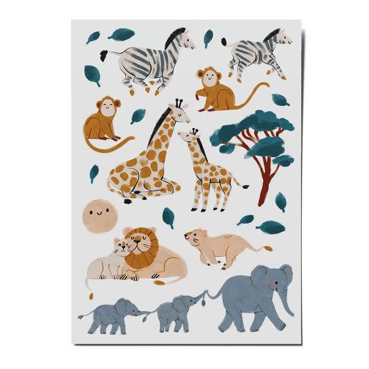 ''Safari'' Organische Temporäre Tattoos