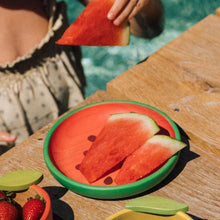 Load image into Gallery viewer, Plate &amp; Spoon Set, Wally the Watermelon
