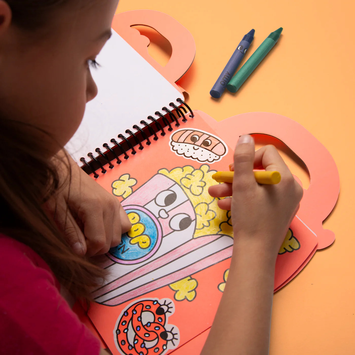 OMY Colouring & Stickers Book, Yummy