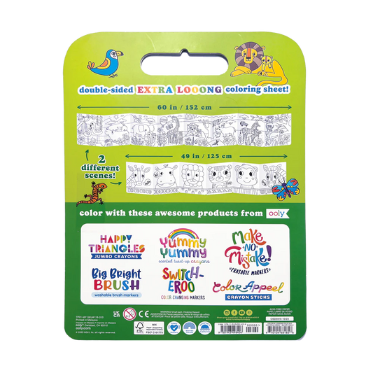 Malbuch „Color-a-looong“ Safari Family