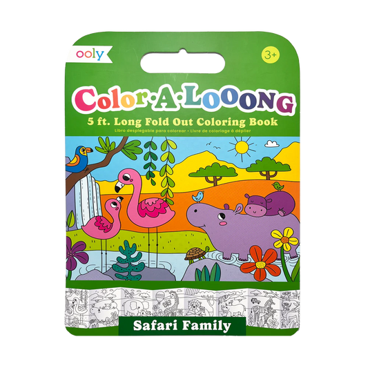 Malbuch „Color-a-looong“ Safari Family