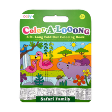 Lade das Bild in den Galerie-Viewer, Malbuch „Color-a-looong“ Safari Family
