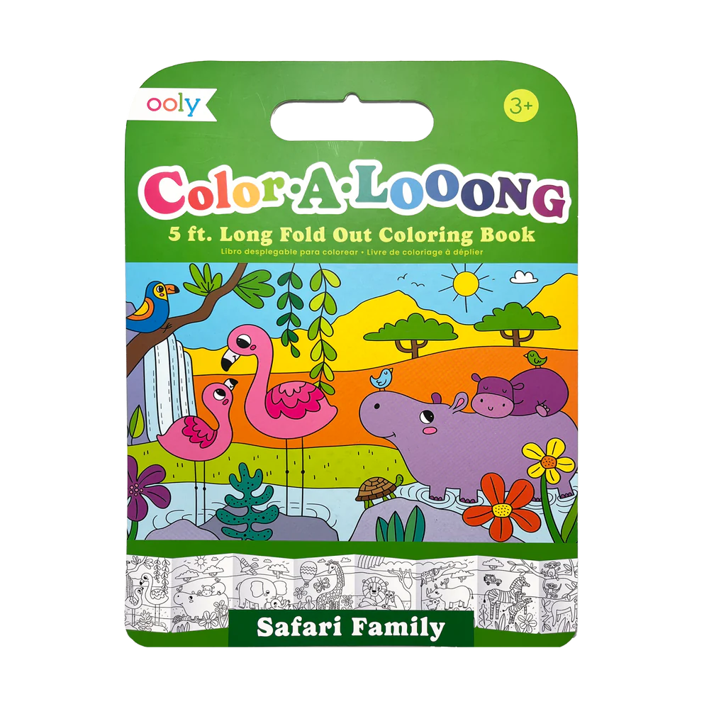 Malbuch „Color-a-looong“ Safari Family