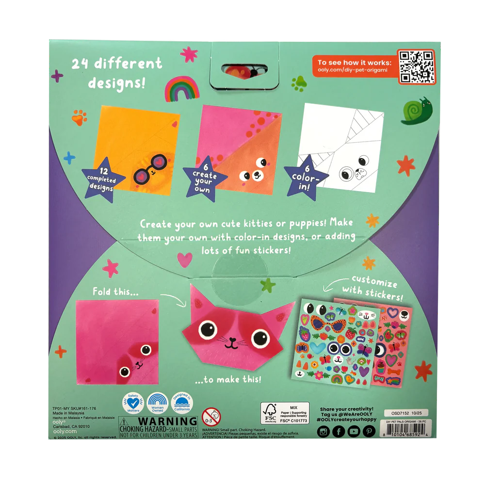 DIY Pet Pals, Origami Activity Kit